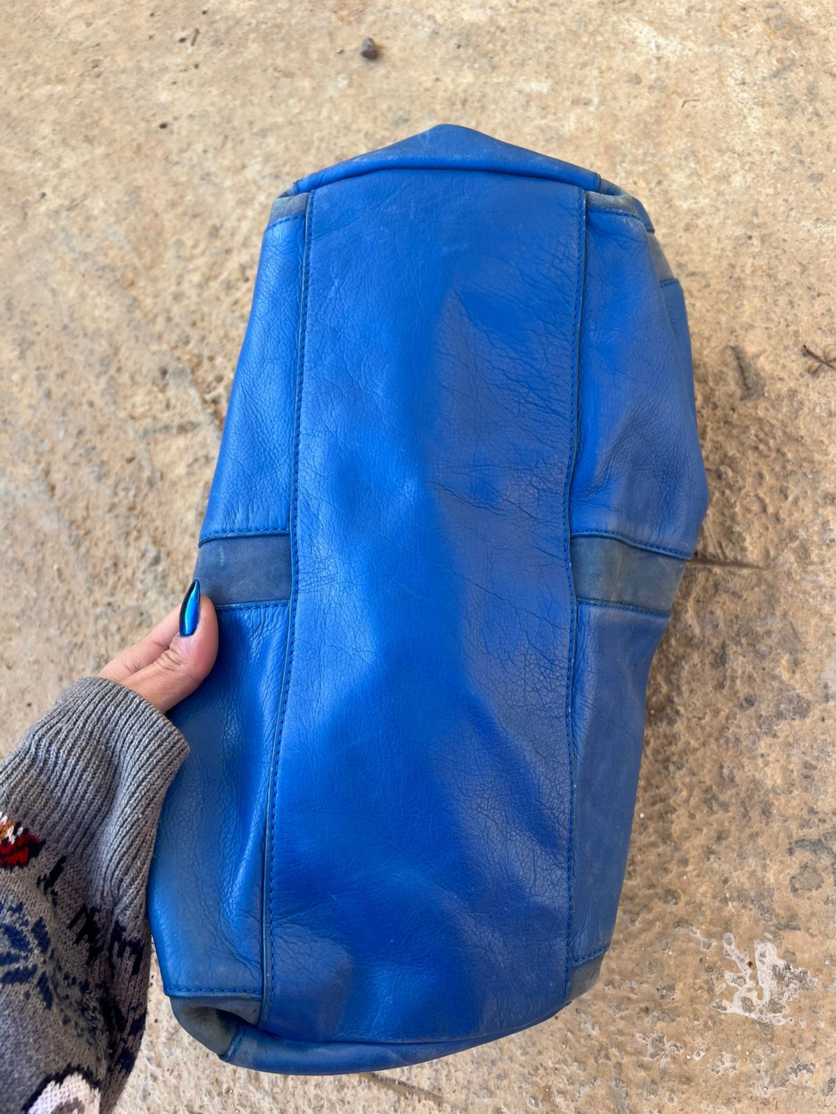 Diesel leather blue big bag