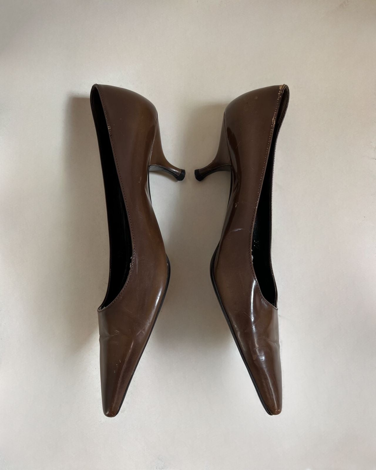 Vintage Prada kitten pointy heels